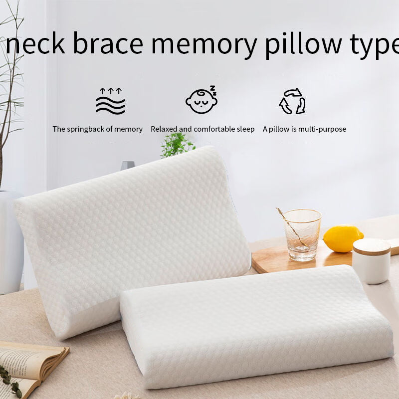 Knitted Fabric Polyurethane Slow Rebound Memory Foam Pillow