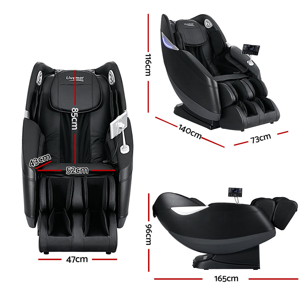 Livemor Massage Chair Electric Recliner Home 3D Massager Flynn-1