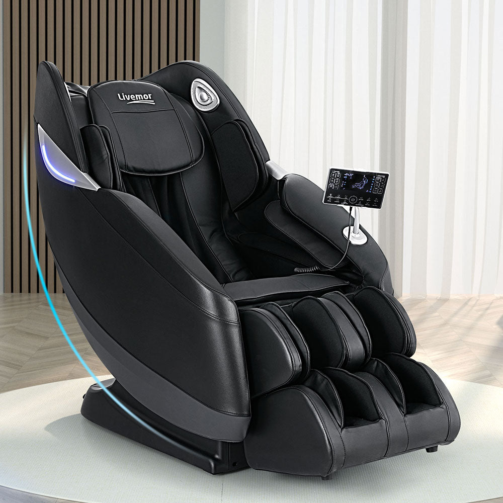 Livemor Massage Chair Electric Recliner Home 3D Massager Flynn-0