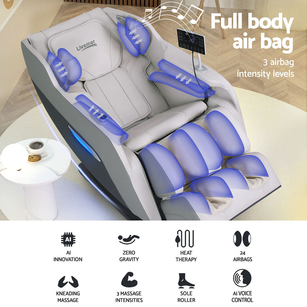 Livemor Massage Chair Electric Recliner Home Massager Brisa-3